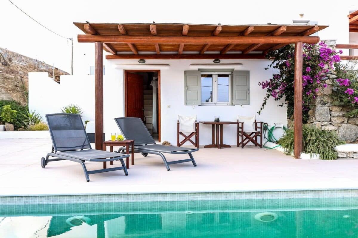 Ortus Ivory Mykonian Lux Villa With Pool! Mykonos Town Zewnętrze zdjęcie